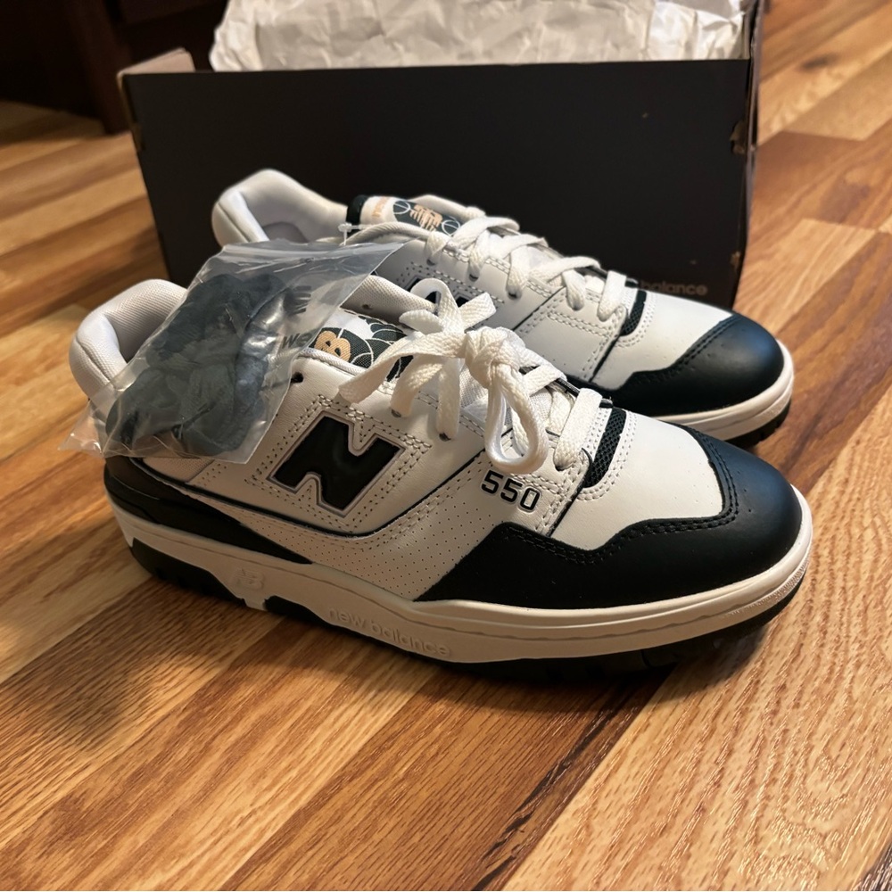New Balance 550 White Dark Green New
